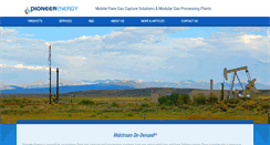 Desktop Screenshot of pioneerenergy.com